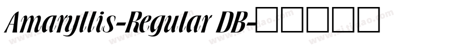 Amaryllis-Regular DB字体转换